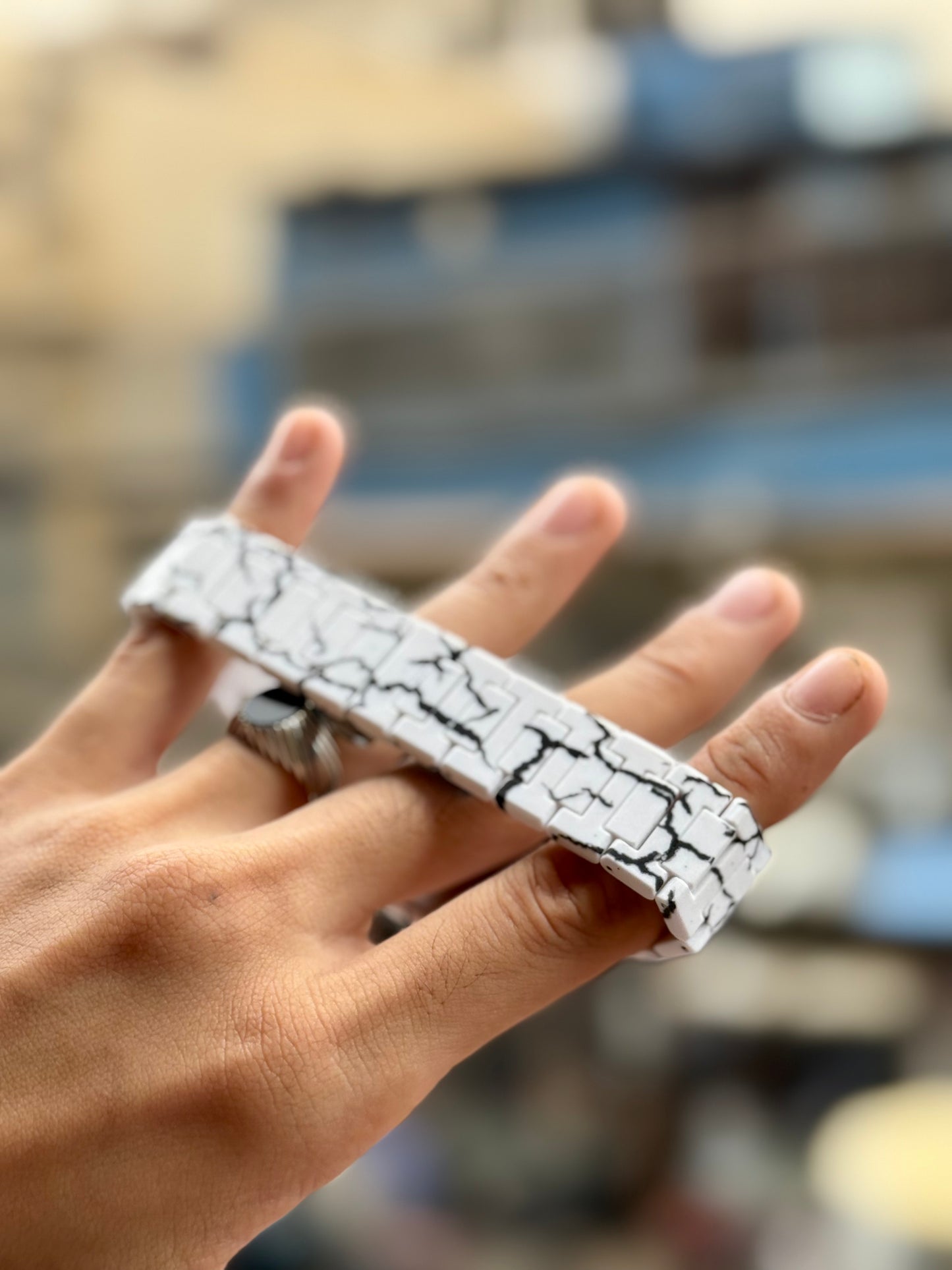Marble Zebra Aura Watch