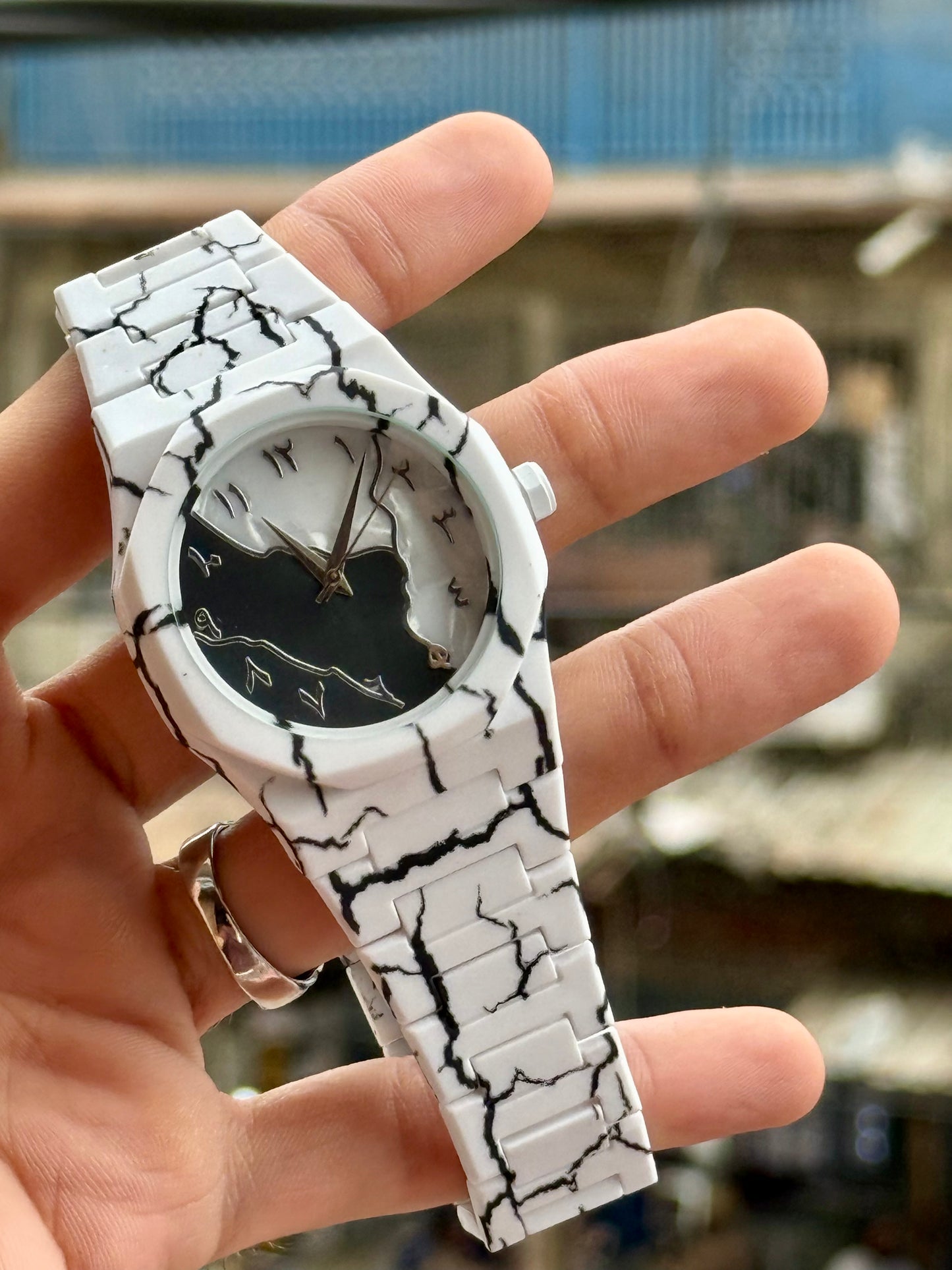 Marble Zebra Aura Watch