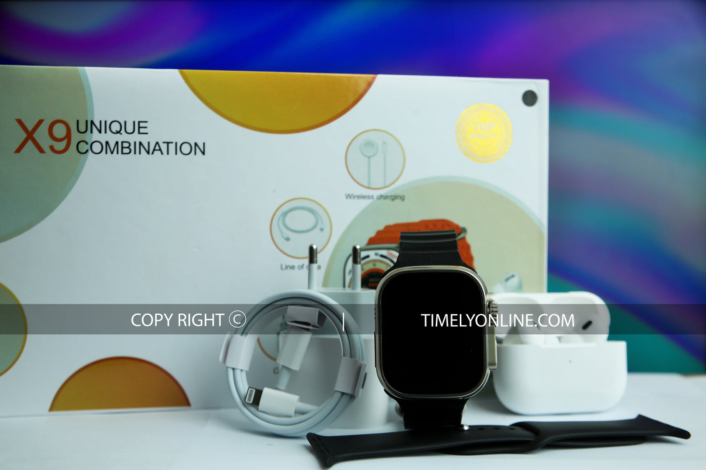 Timely's X9 Smartwatch, a distinctive combination of elegance and functionality