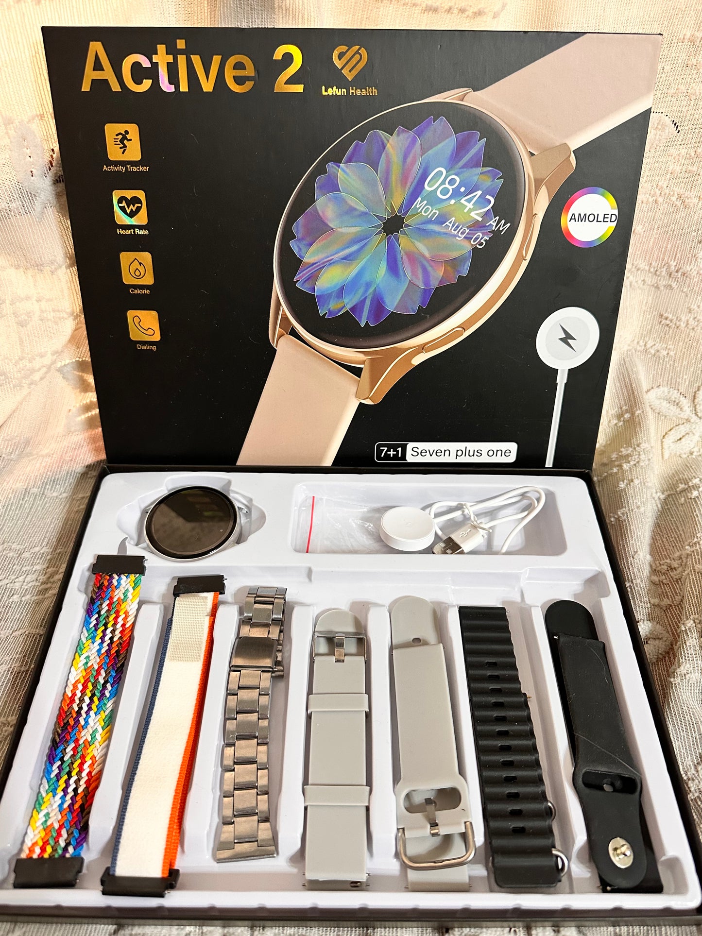 Active 2 Round Dial Smartwatch – 7in1