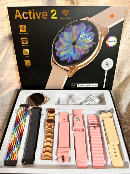 Active 2 Round Dial Smartwatch – 7in1