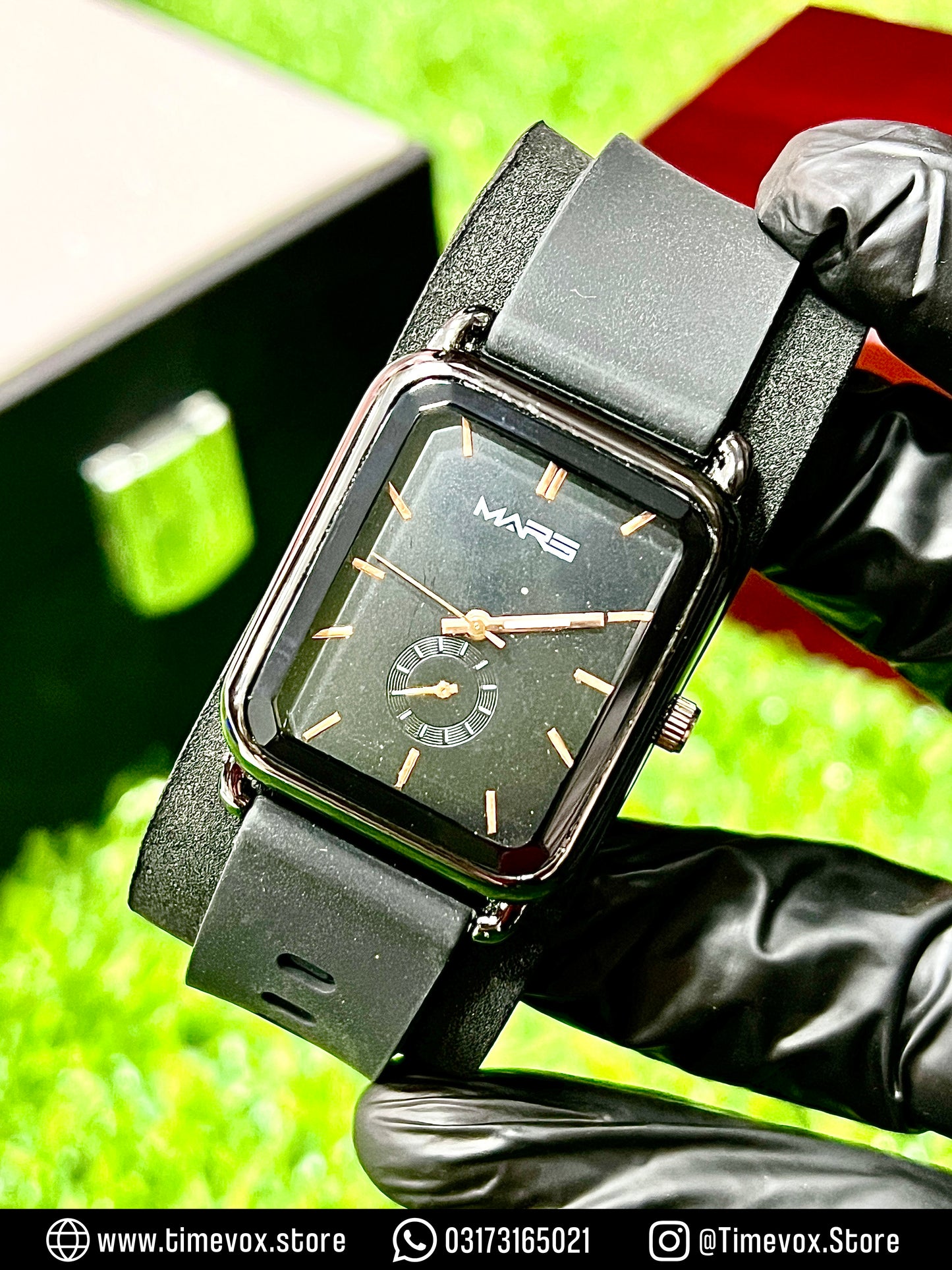 MARS RUBBER STRAP WATCH