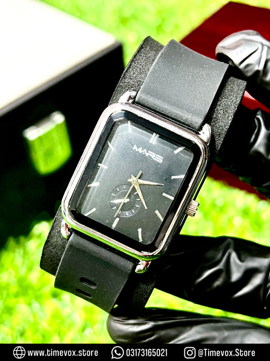 MARS RUBBER STRAP WATCH