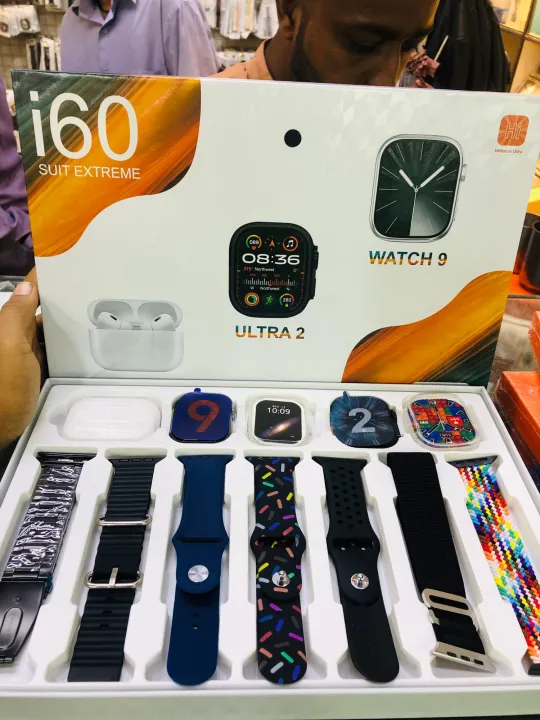 i60 Suit Extreme Hot 12 in 1 Set Smart Watch