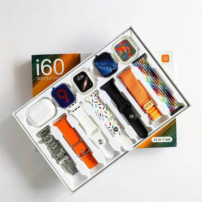 i60 Suit Extreme Hot 12 in 1 Set Smart Watch